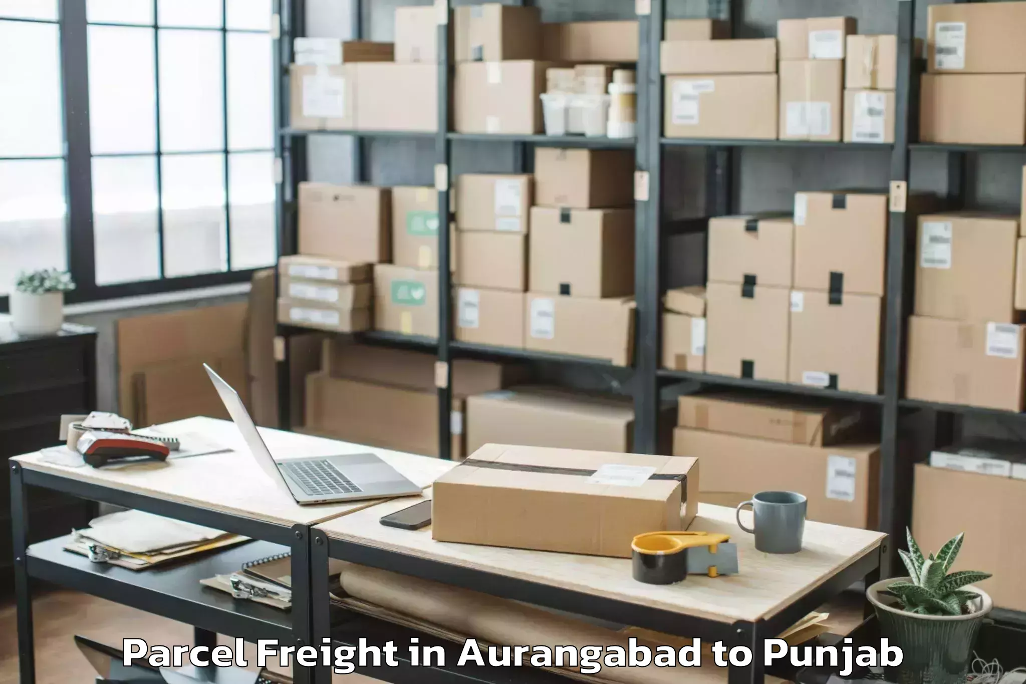 Book Your Aurangabad to Sardulgarh Parcel Freight Today